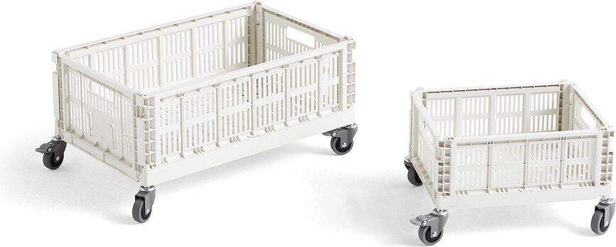 Hay Colour Crate L Kolesa za zaboj za shranjevanje, 4 kosi