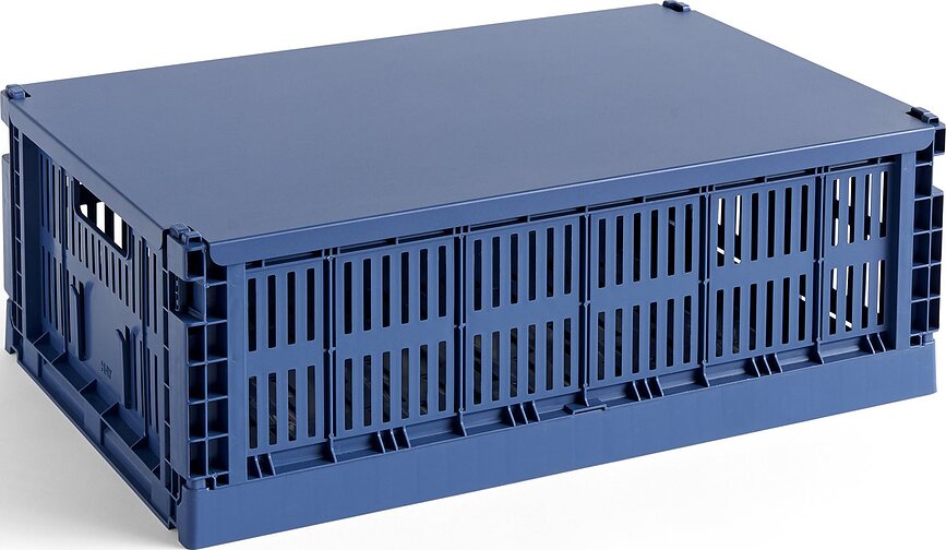 Hay Colour Crate Couvercle pour Caisse de rangement, L, menthe