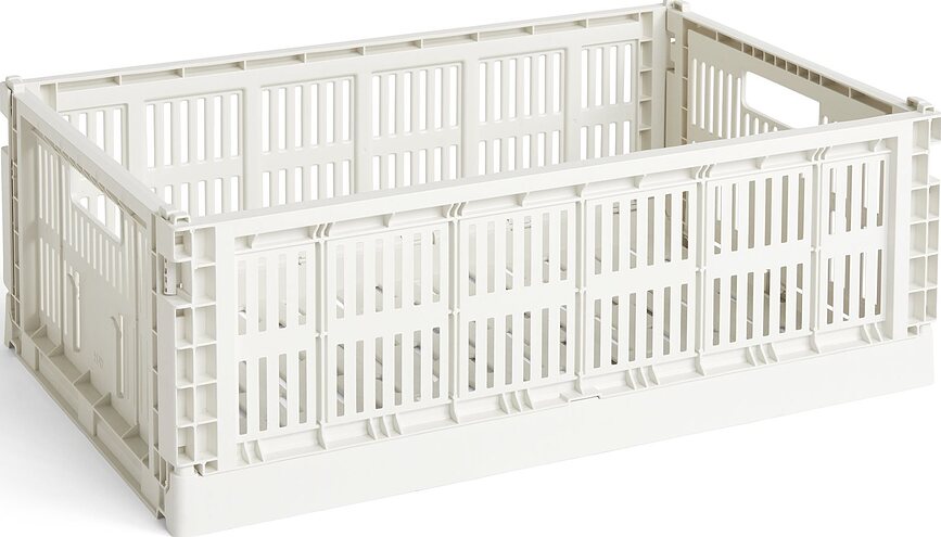 Hay Colour Crate L, košara za shranjevanje, 40 x 27,8 x 14,5 cm, siva