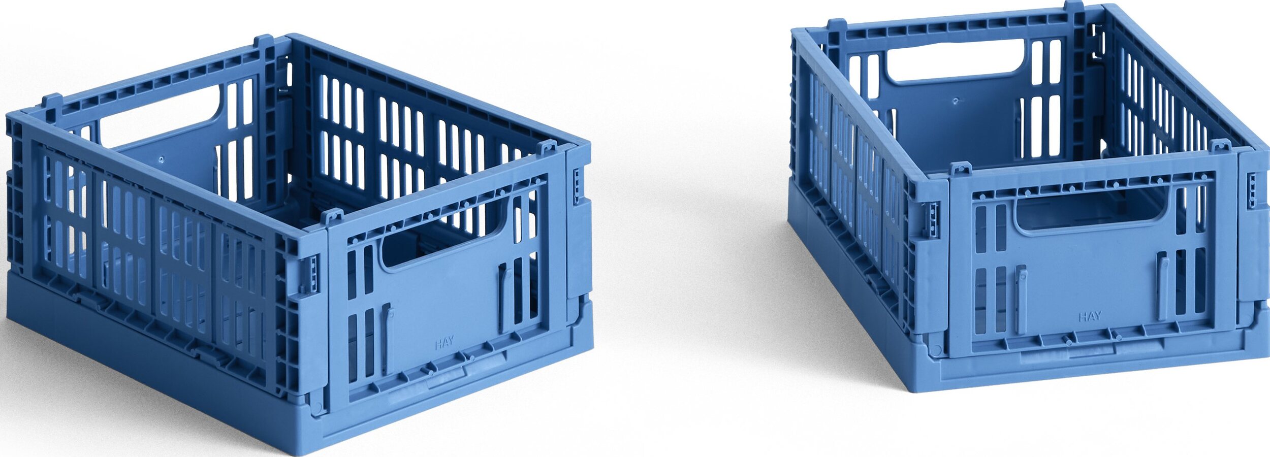 Hay Colour Crate Mini Aufbewahrungskörbe, blau, 2 St.