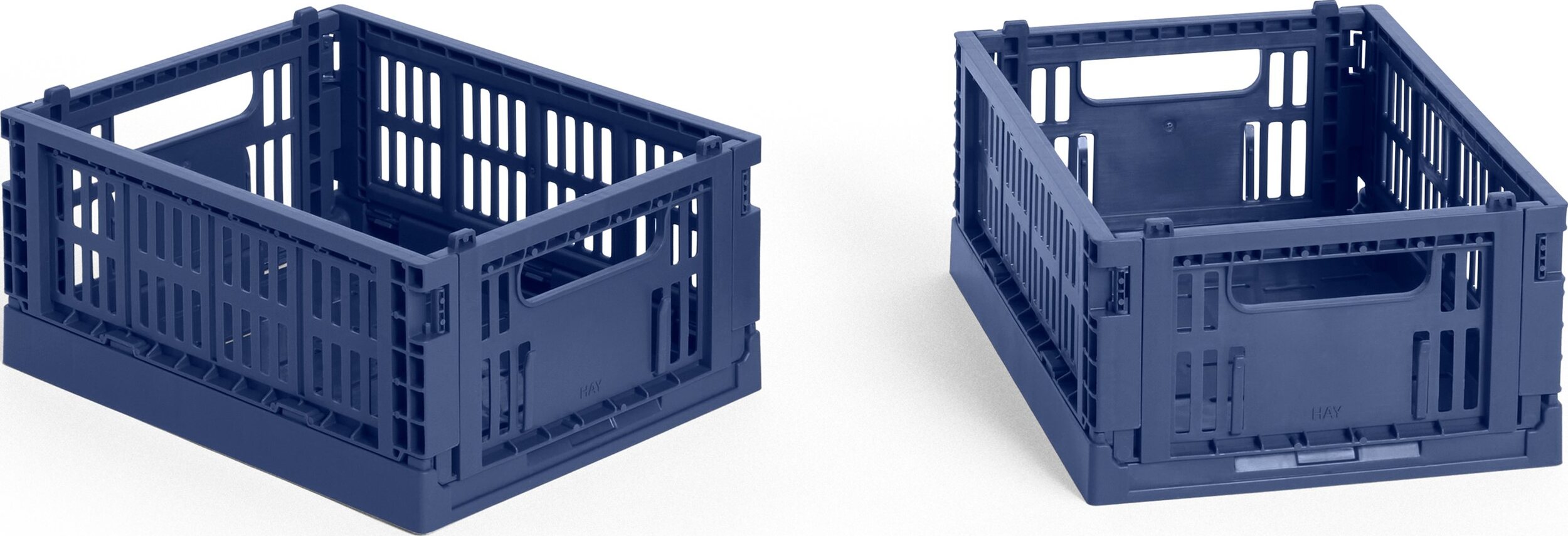 Hay Colour Crate Mini Aufbewahrungskörbe, dunkelblau, 2 St.