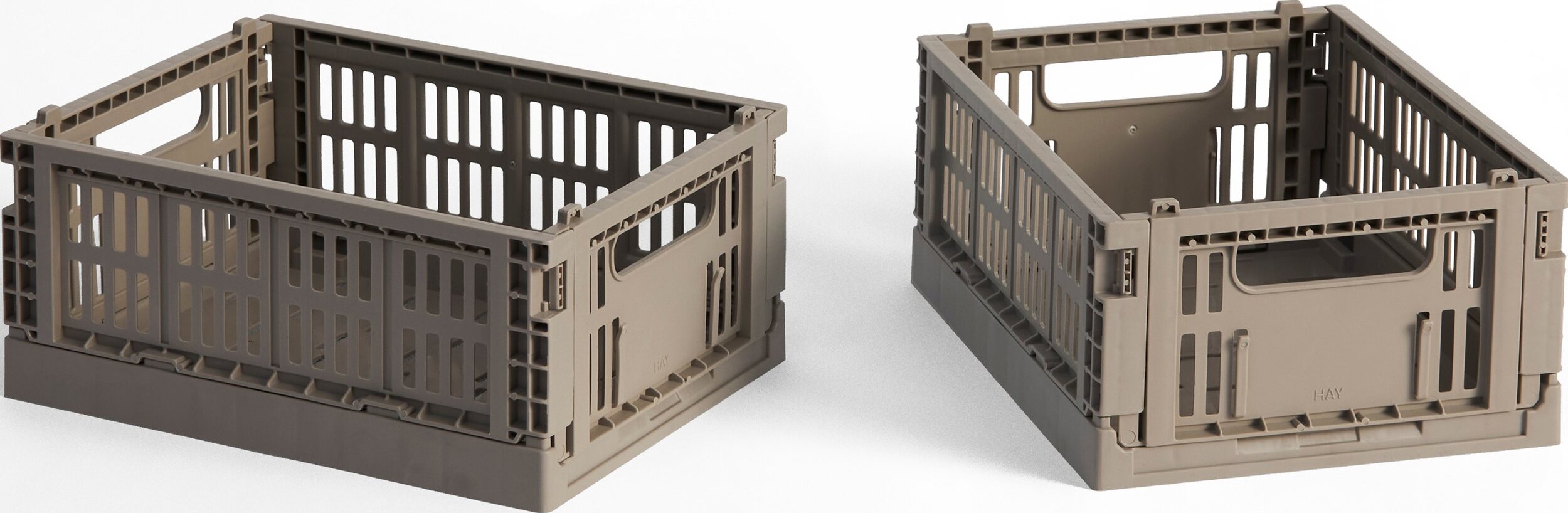 Hay Colour Crate Mini Aufbewahrungskörbe, taupe, 2 St.