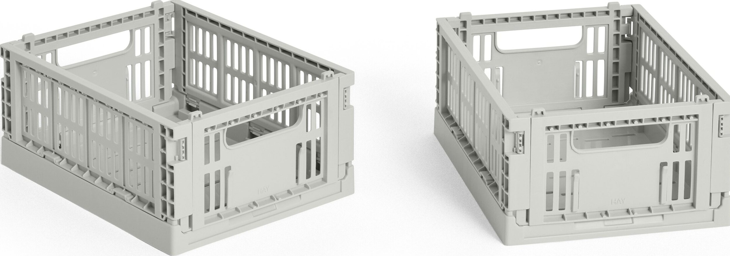 Hay Colour Crate Mini, grau, 2 St.