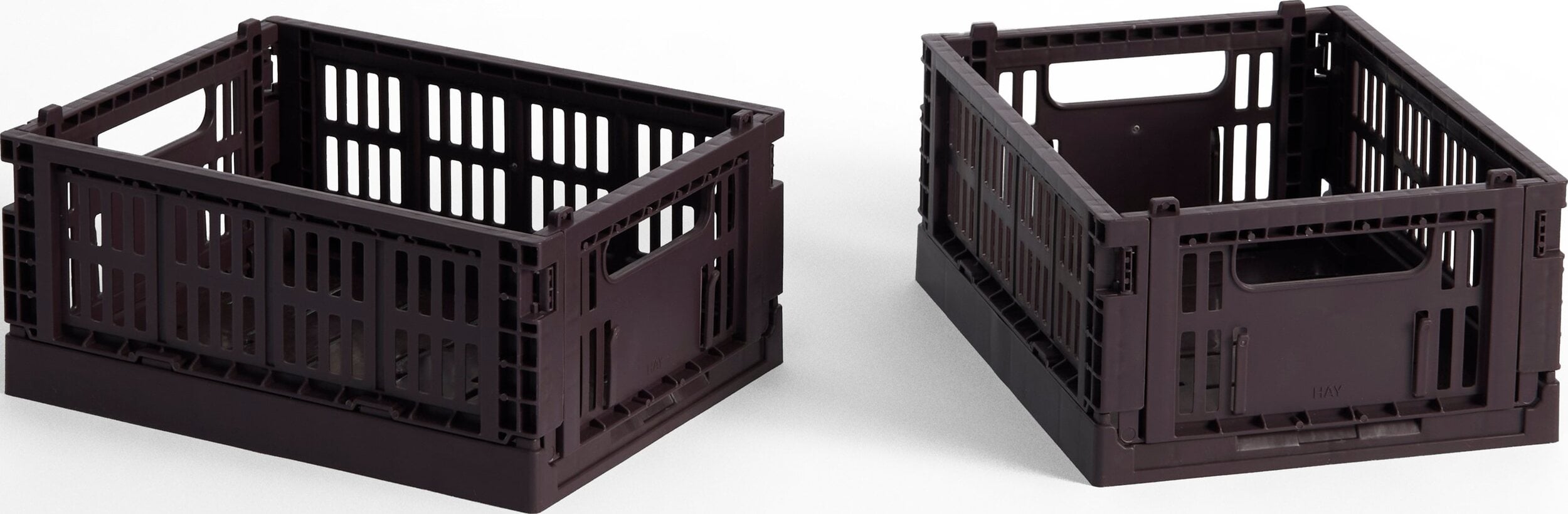 Hay Colour Crate Mini Kisten, bordeaux, 2 St.