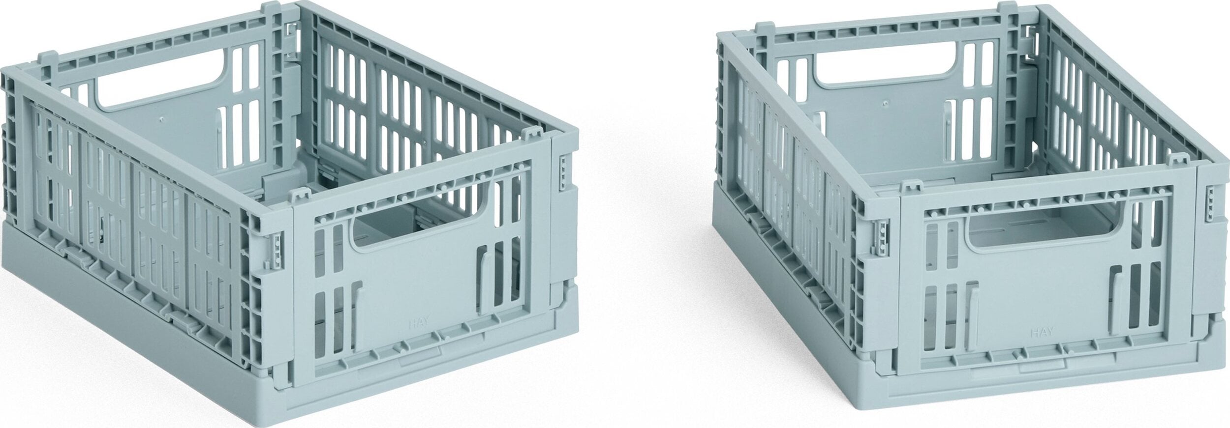 Hay Colour Crate Mini Kisten, graublau, 2 St.