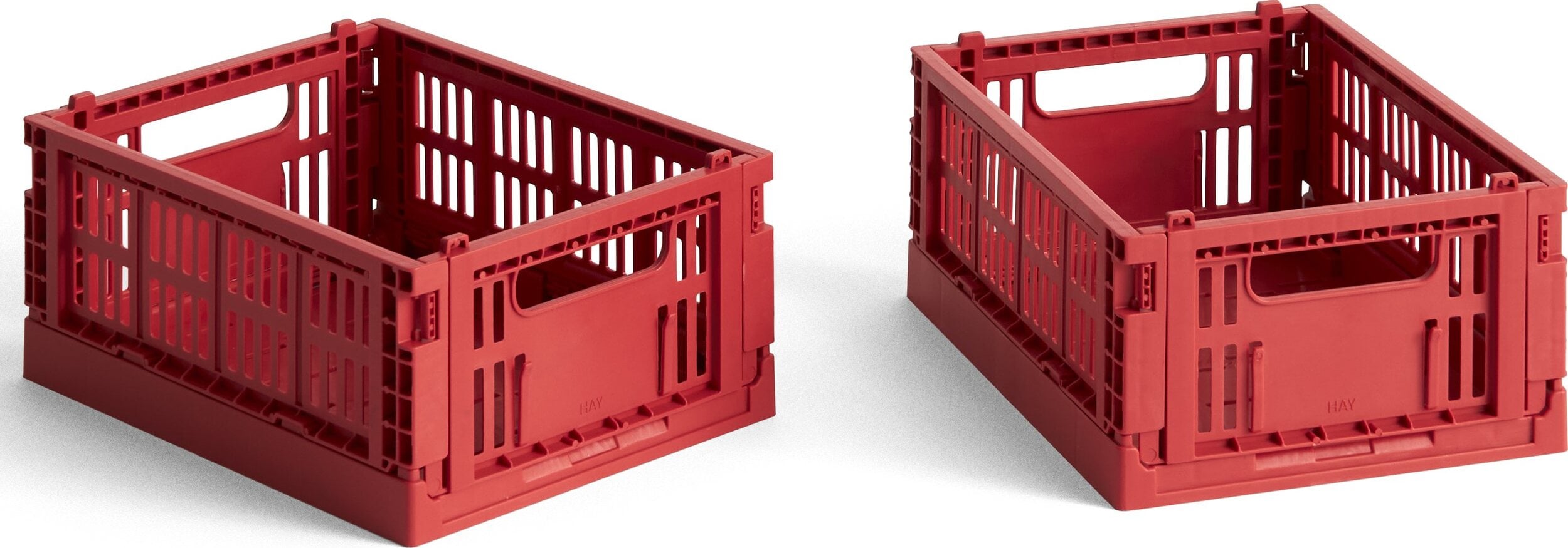 Hay Colour Crate Mini Kisten, rot, 2 St.