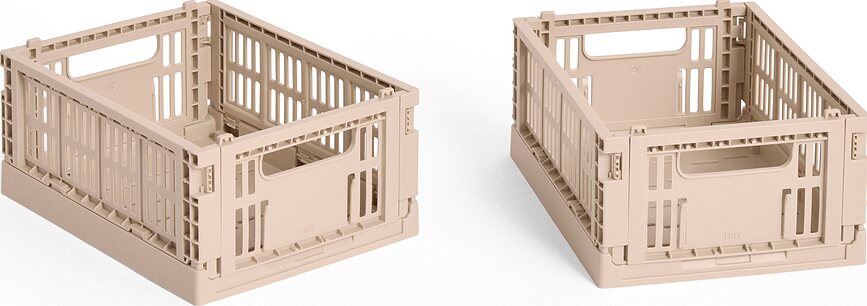 Hay Colour Crate Mini Košare za shranjevanje, pudraste, 2 kosa