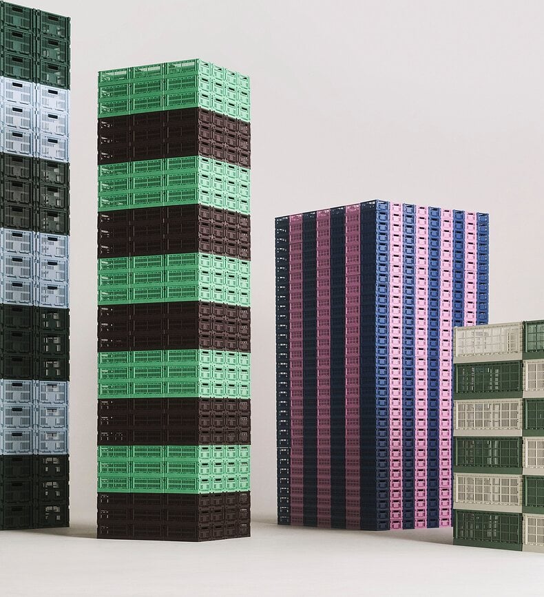 Hay Colour Crate Mini Gajbe za pohranu bordo 2 kom.