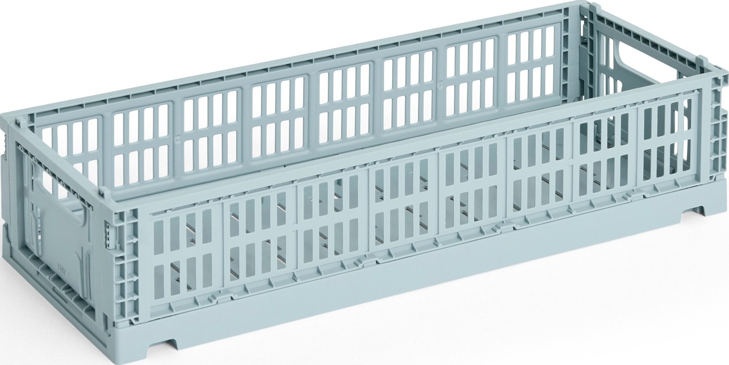 Hay Colour Crate Mini Oblong Aufbewahrungskorb, graublau