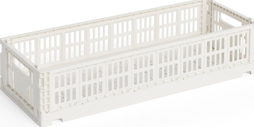 Hay Colour Crate Mini Oblong Zaboj, umazano bel