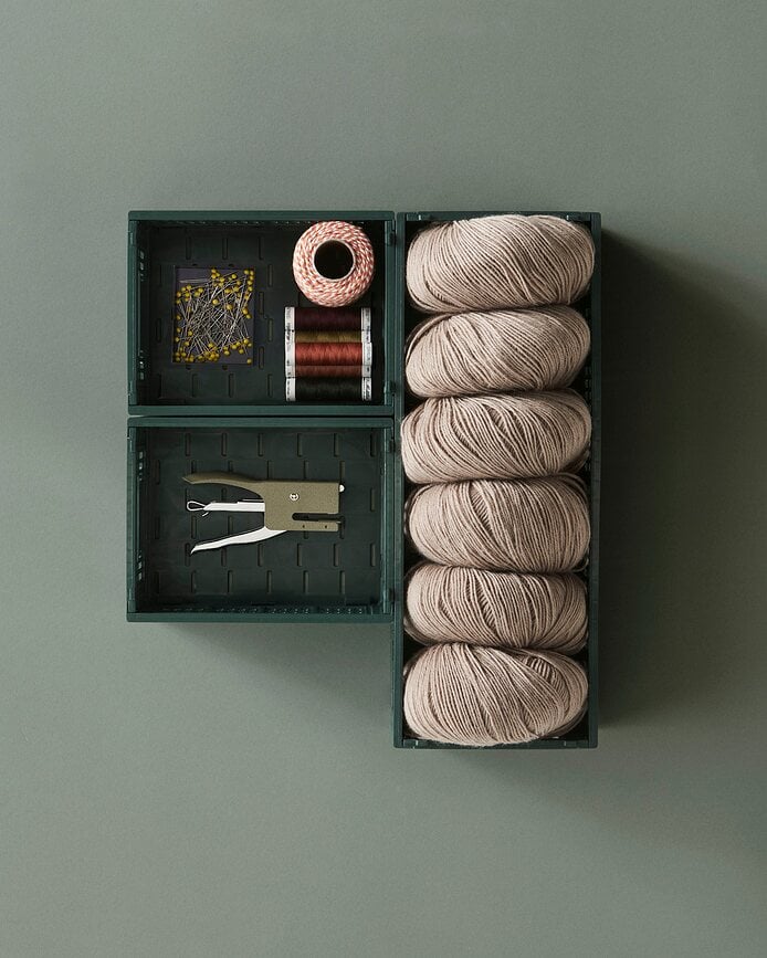 Hay Colour Crate Mini Košare za shranjevanje, bordo, 2 kosa