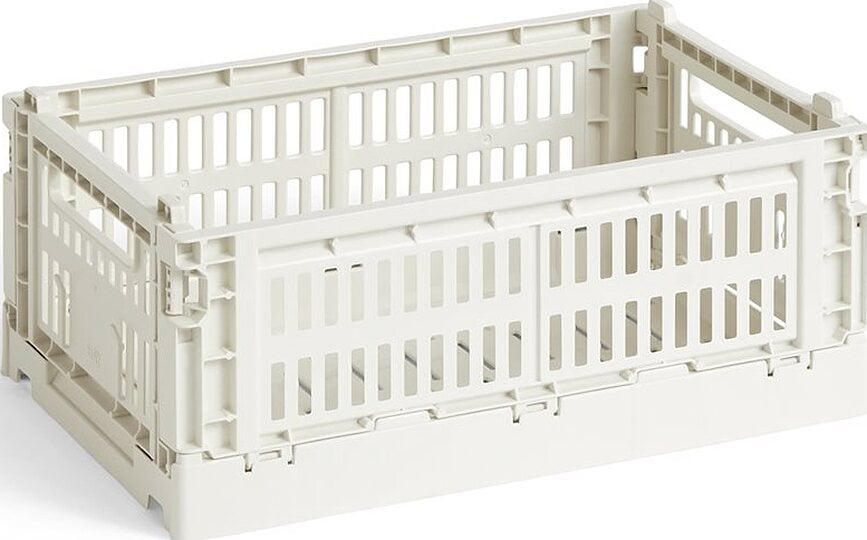 Hay Colour Crate Panier de Rangement S, blanc cassé