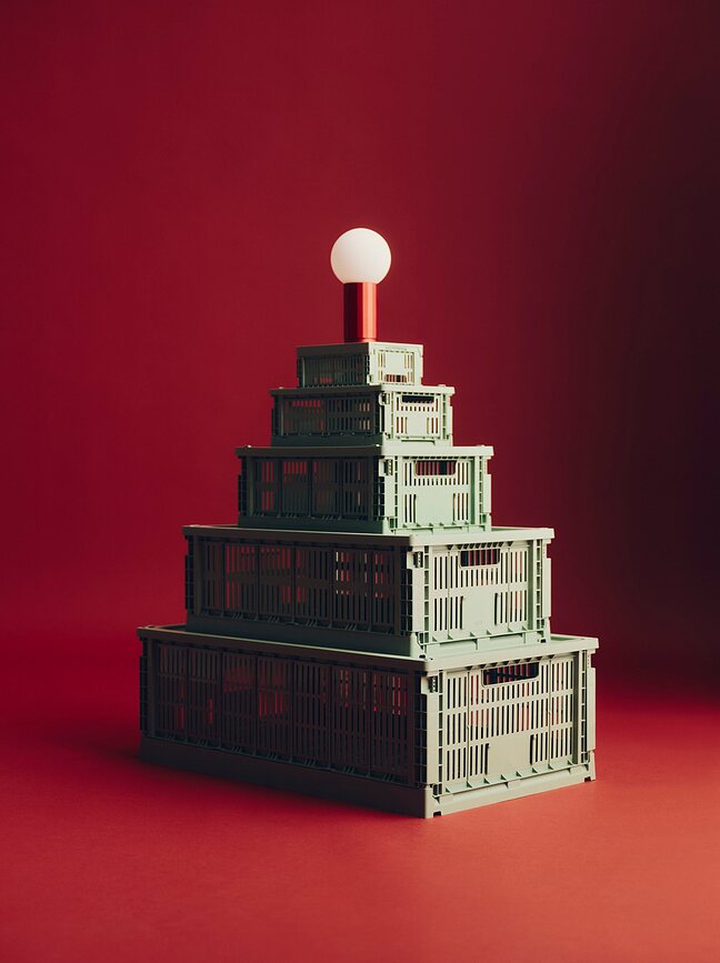 Hay Colour Crate Pokrov za shranjevalni zaboj, S, bordo