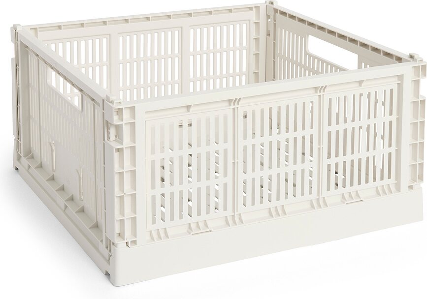 Hay Colour Crate Sanduk kvadratni L zagasito bijeli