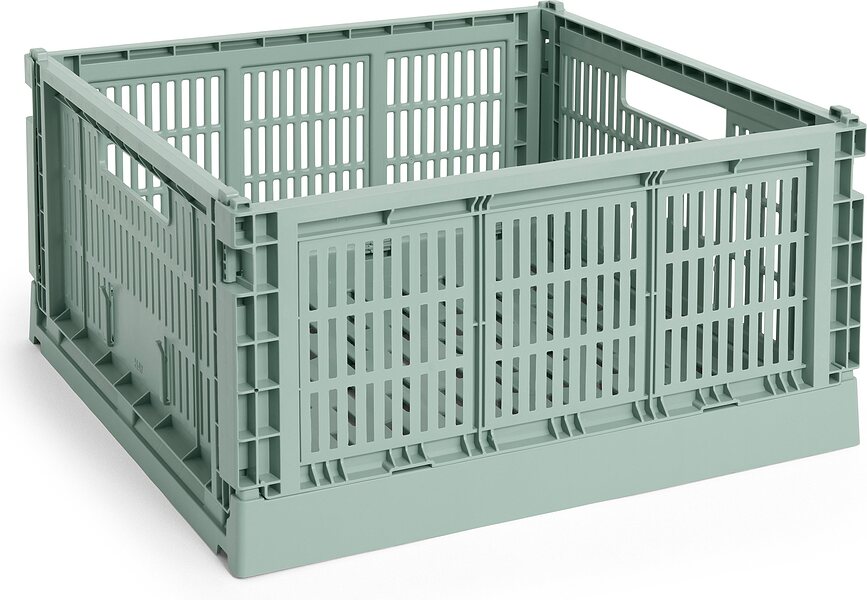 Hay Colour Crate Square hoiukast L, salveiroheline