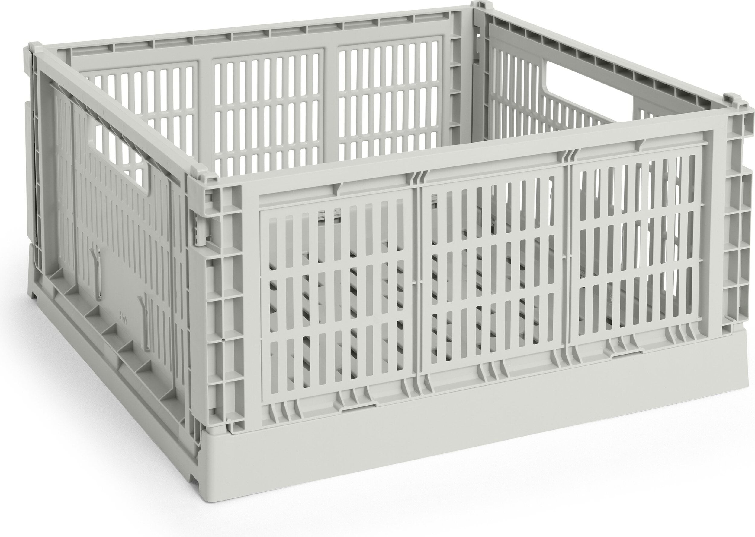 Hay Colour Crate Square Kiste L, grau