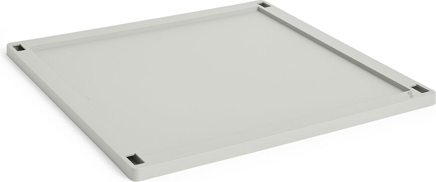 Hay Colour Crate Square L Poklopac za kutiju za pohranu sivi