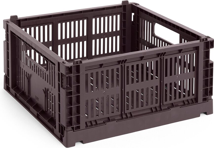 Hay Colour Crate Square M Caisse de Rangement, taille M, bordeaux