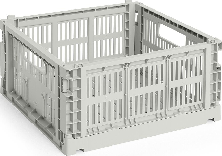 Hay Colour Crate Square M Καλάθι αποθήκευσης, γκρι
