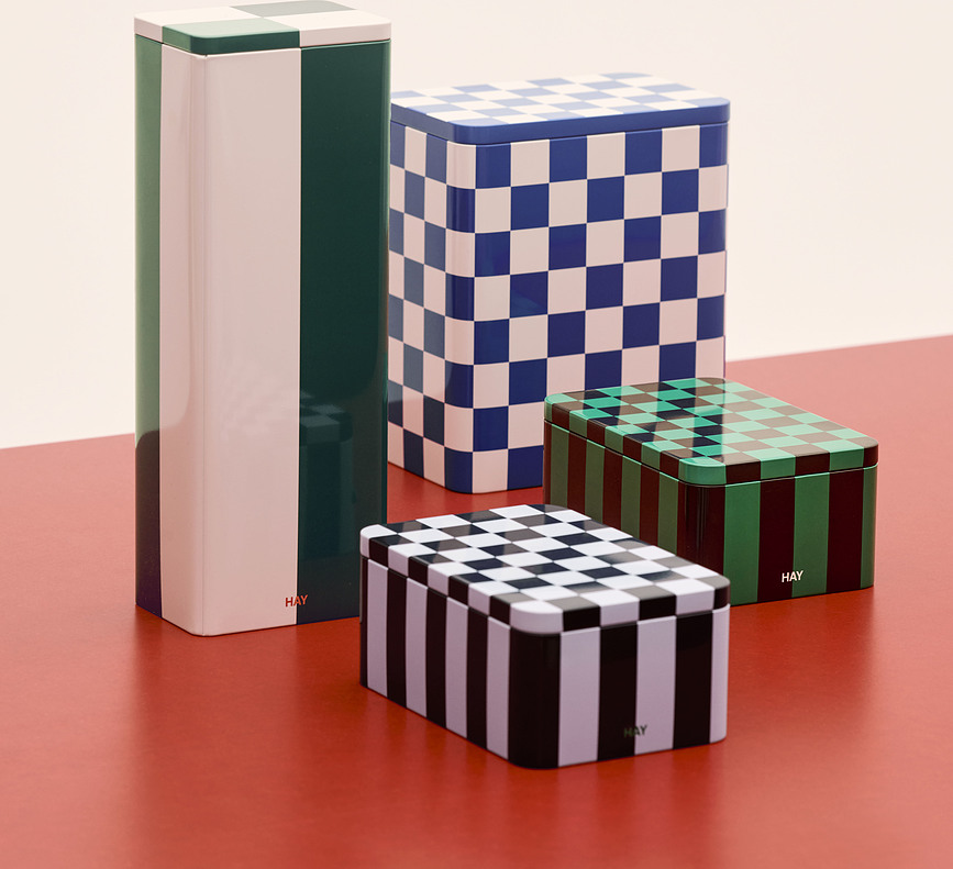 Hay Conteneur de cuisine, étroit, vert et blanc