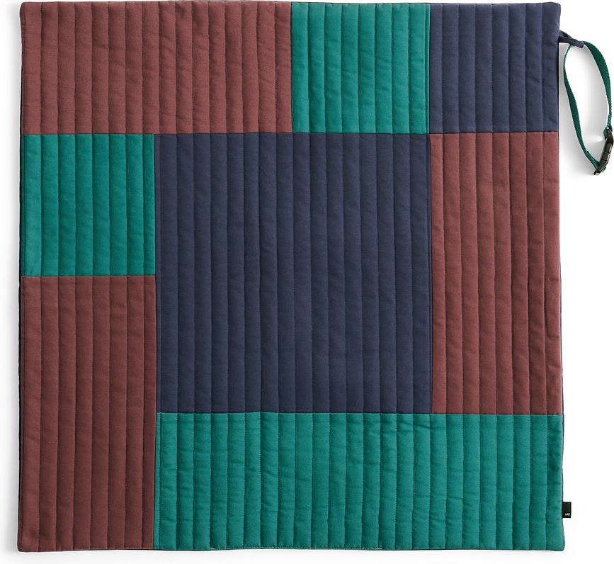 Hay Couverture de Voyage pour Chien, 80 x 80 cm, bordeaux et vert