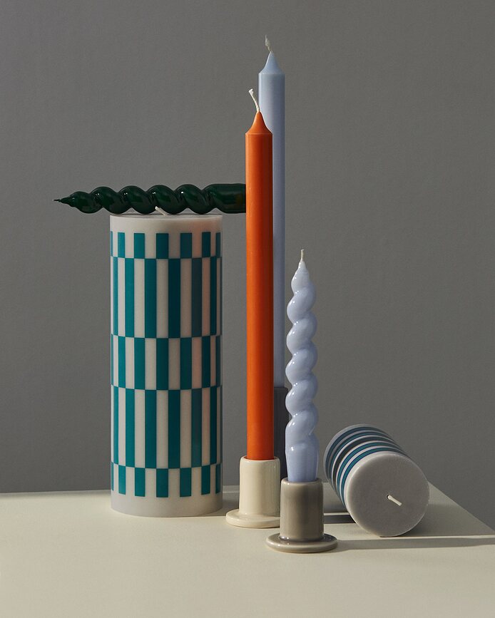 Hay Gradient Bougies, couleurs neutres, Lot de 7