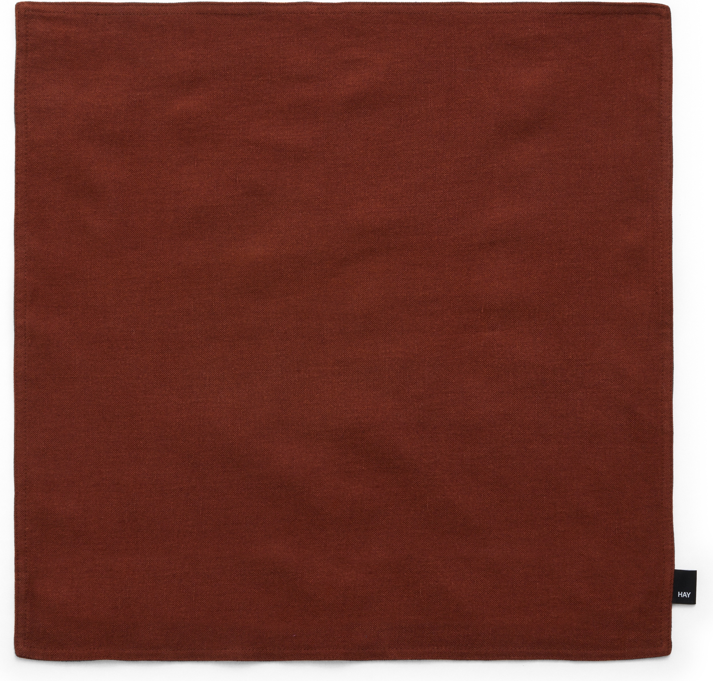 Hay Linen Kissenbezug 50 x 50 cm, Rostrot