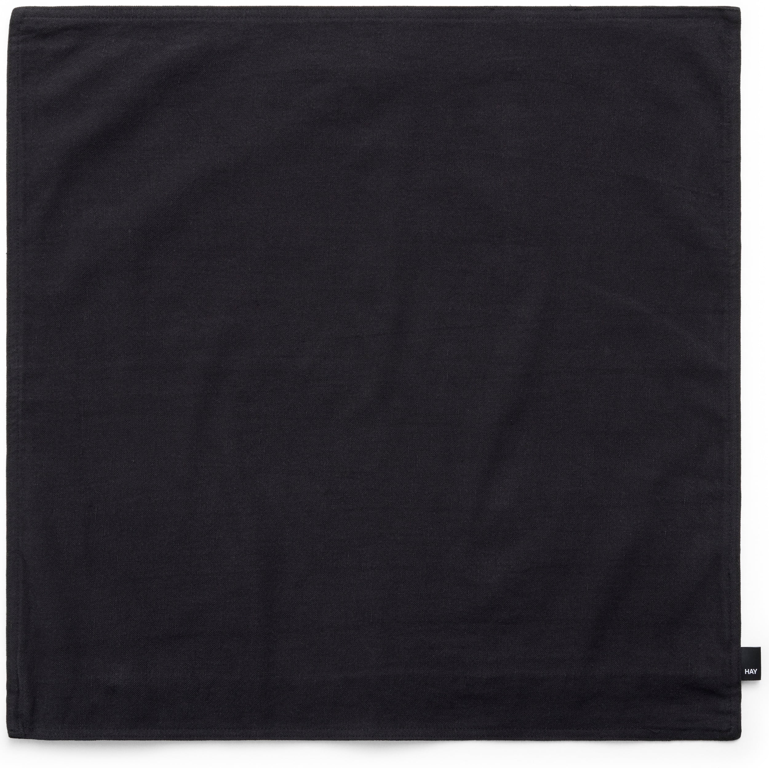 Hay Linen Kissenbezug 60 x 60 cm, schwarz