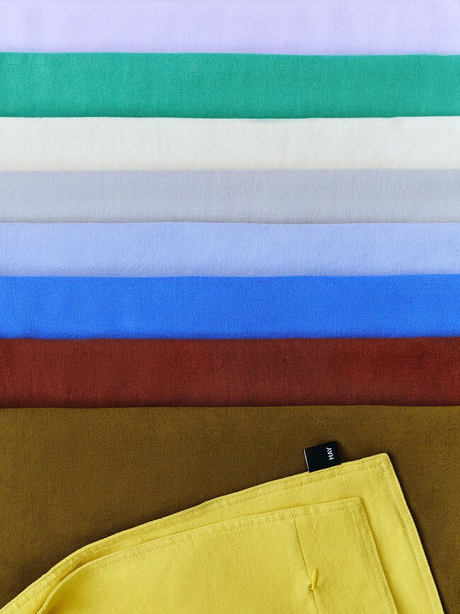 Hay Linen Μαξιλαροθήκη, λινή, λεμονί, 60 x 60 εκ