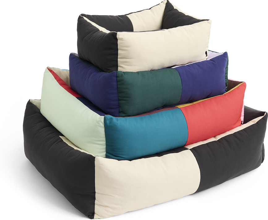 Hay Lit pour chien, taille XS, noir et blanc