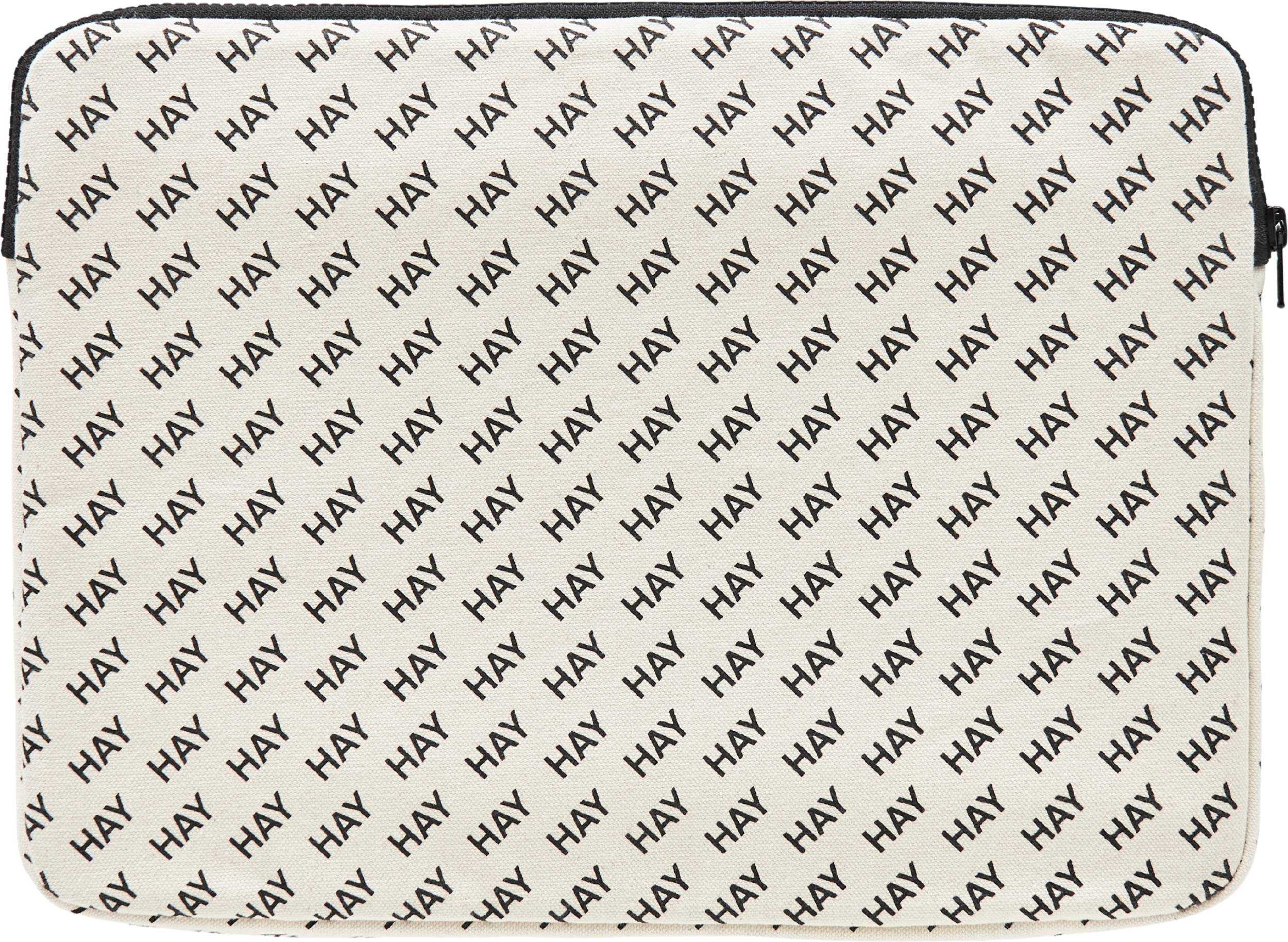 Hay Logo Laptopetui beige-schwarz