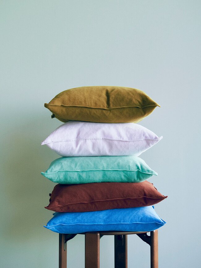 Hay Linen Okrasna blazina, 50 x 50 cm, olivna