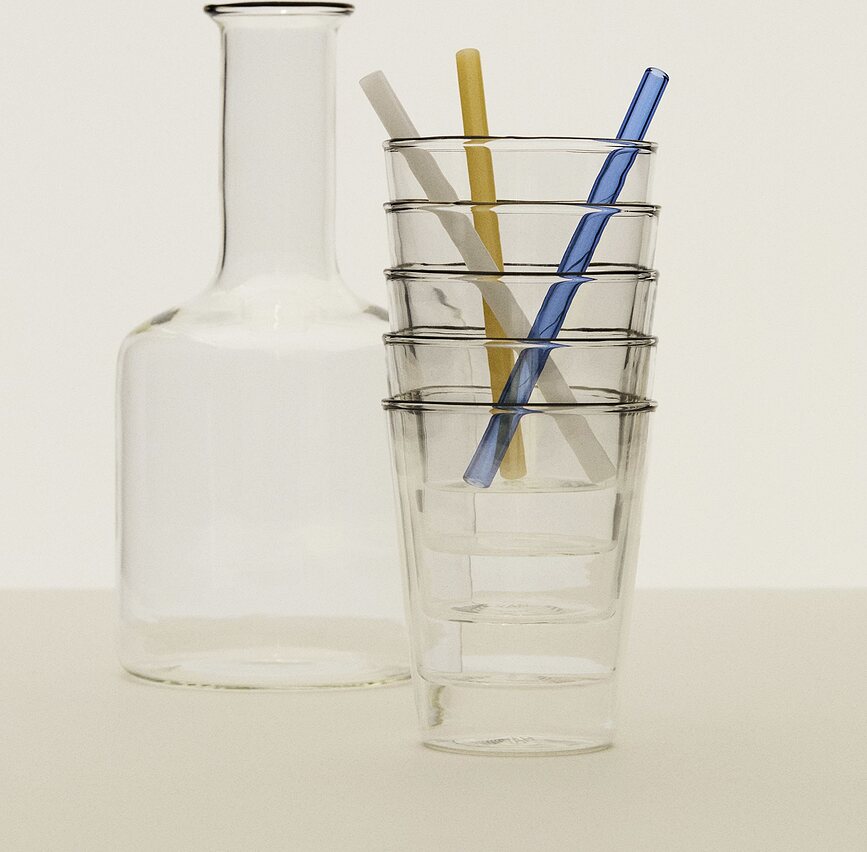 Hay Pailles pour cocktail, Lot de 4