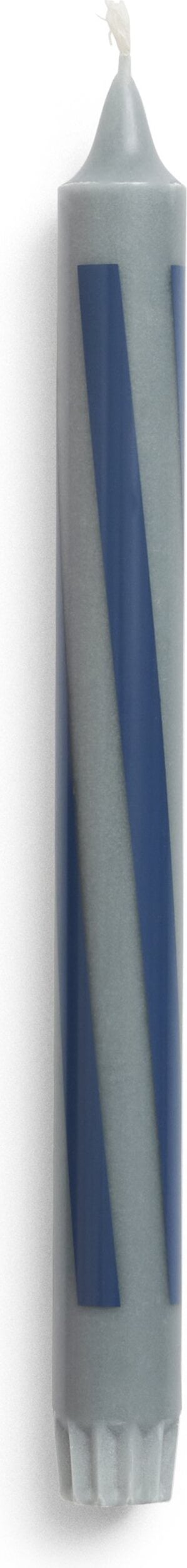 Hay Pattern Kerze Schachbrettmuster, anthrazit-blau