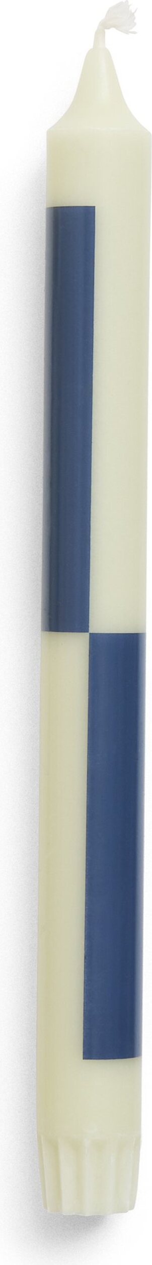 Hay Pattern Kerze Schachbrettmuster, beige-grün-blau