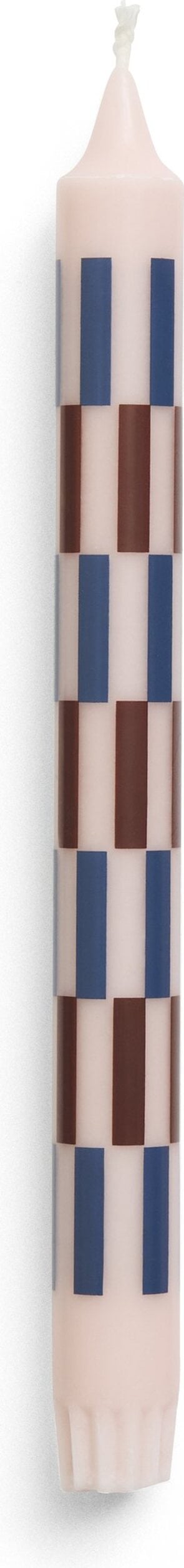 Hay Pattern Kerze Schachbrettmuster, Bordeauxrot-Blau