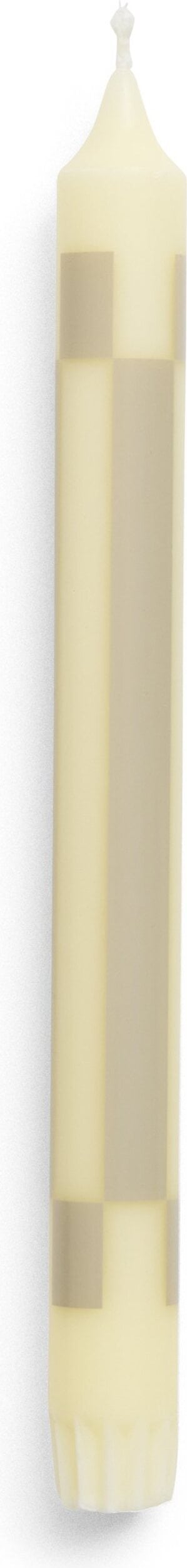 Hay Pattern Kerze Schachbrettmuster, creme-beige