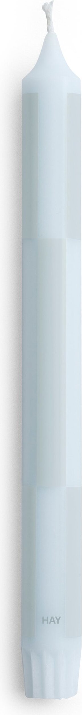 Hay Pattern Kerze Schachbrettmuster, hellblau