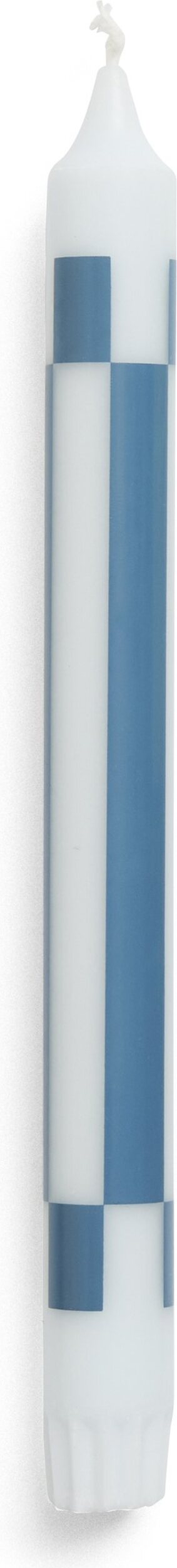 Hay Pattern Kerze Schachbrettmuster, hellblau, dunkelblau