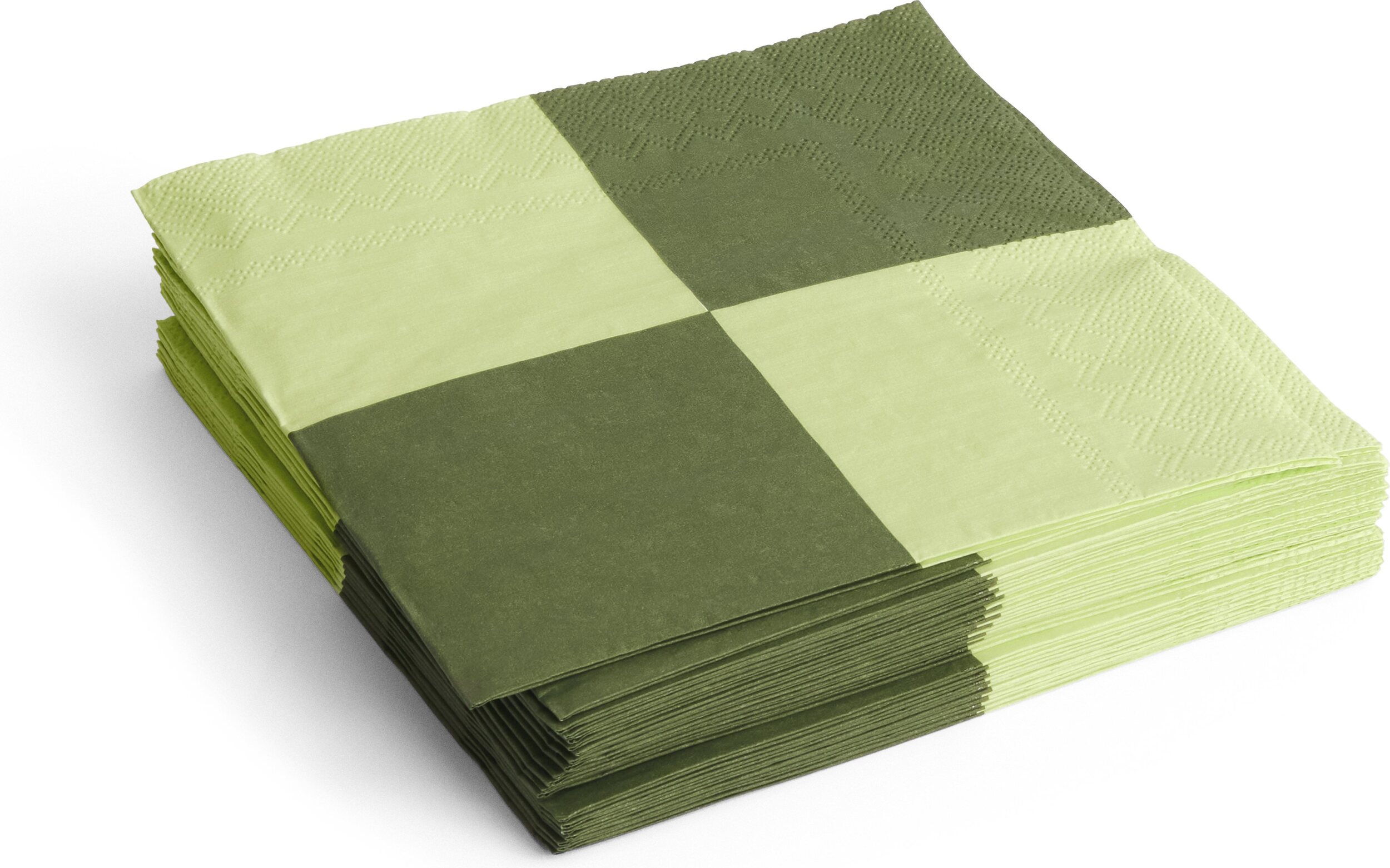Hay Pattern Papierservietten 40 x 40 cm, hellgrünes Schachbrettmuster, 20 St.