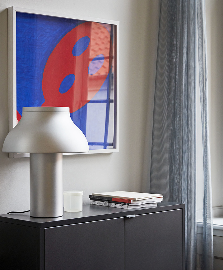 Hay PC Lampe de Table L, argentée