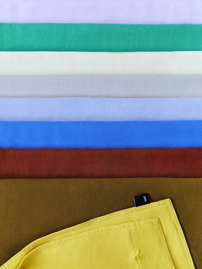 Hay Linen Prevleka za blazino, 60 x 60 cm, limonina