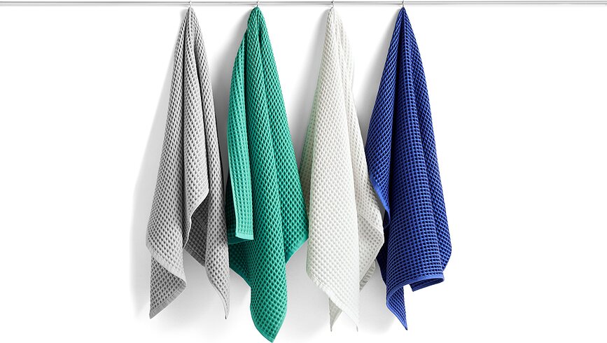 Hay Waffle Serviette 70 x 140 cm, verte