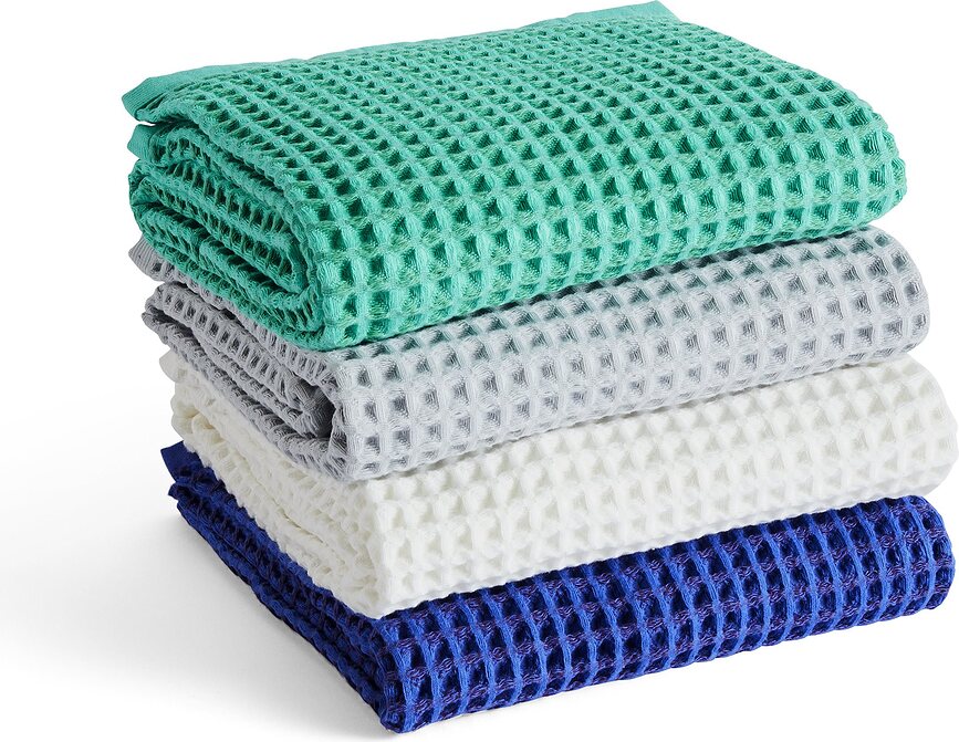 Hay Waffle Serviette 70 x 140 cm, verte