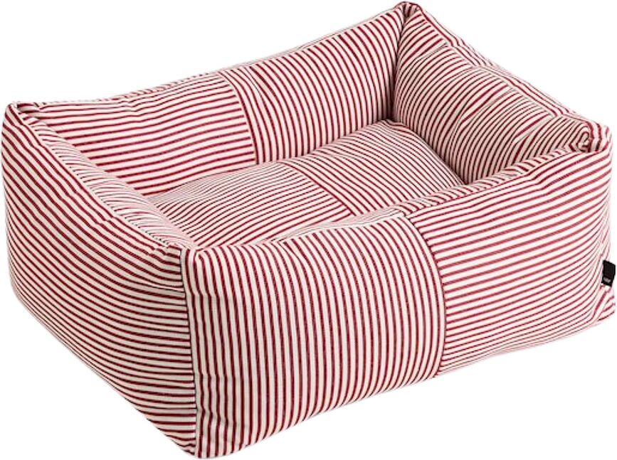 Hay Zip Panier pour chien XS, rouge et blanc à rayures
