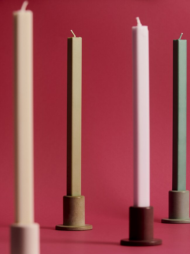 Hexagon Bougie, cerise