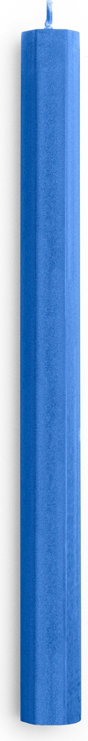 Hexagon Kerze, blau
