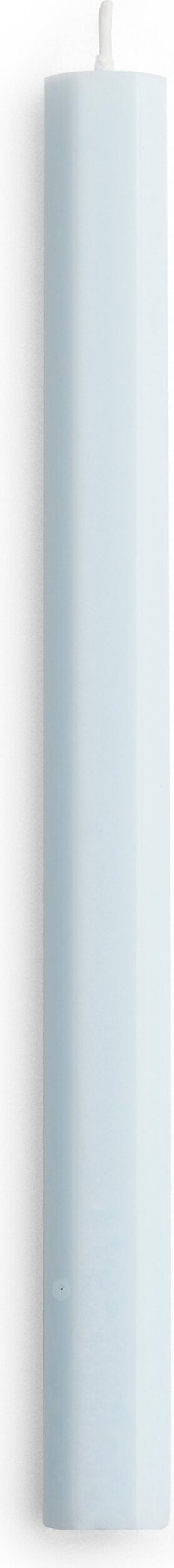 Hexagon Kerze hellblau
