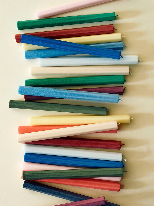 Hexagon Svijeće pastelne 4 kom.