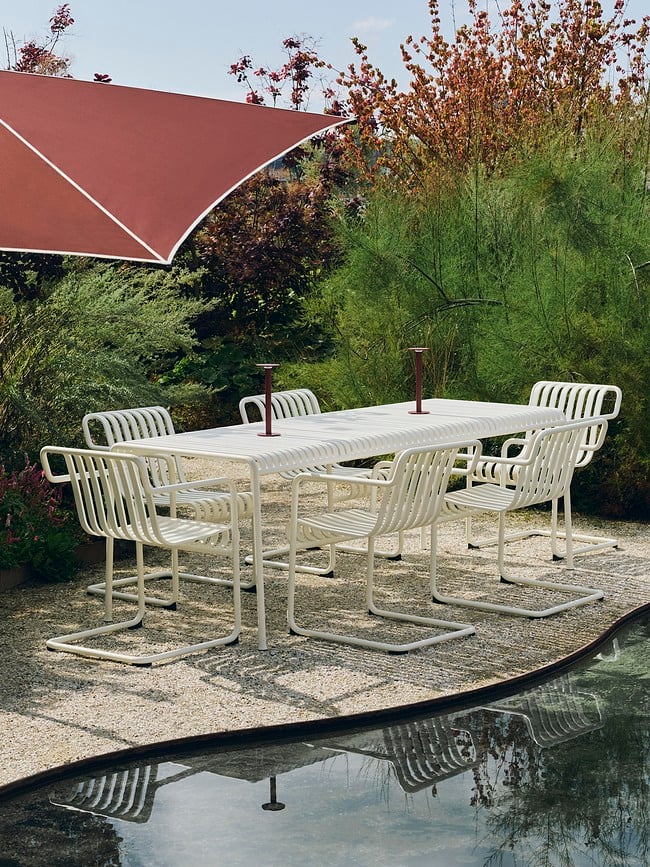 Host Bežična stolna lampa 30 cm tamnocrvena